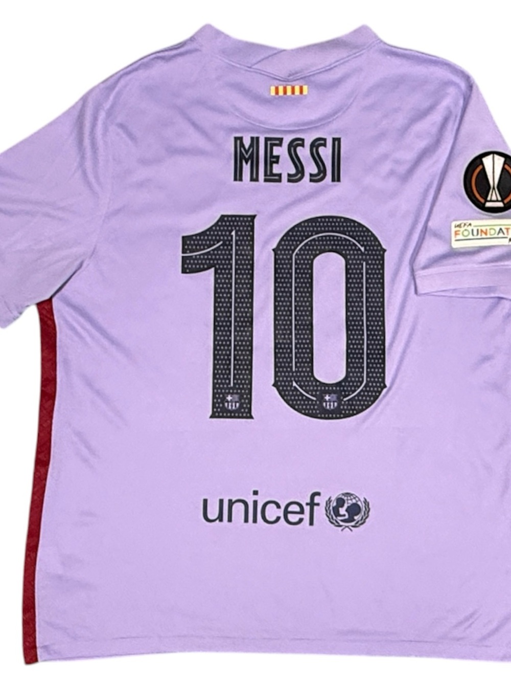 Messi #10 FC BARCELONA 2021 / 22 Nike Purple Champions League Soccer Jersey
